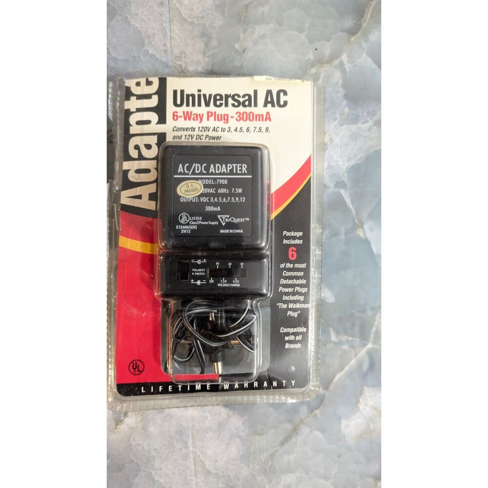 Vintage Tri-Quest Universal AC/DC Adapter